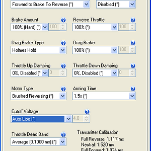 Castle Link ESC Settings