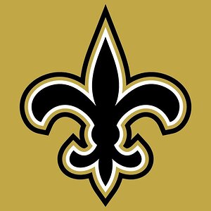 new orleans saints logo in gold background2