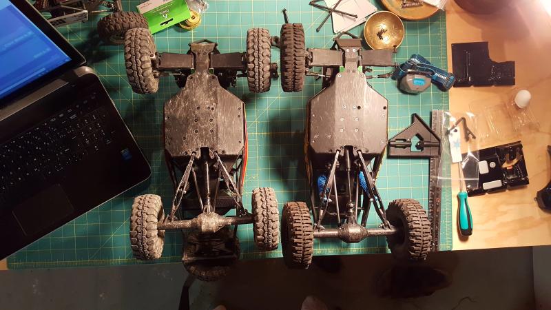 +1 Twin Hammers Trailing Arms vs. Stock length