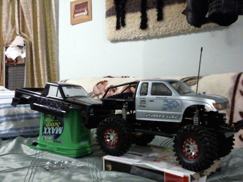 2012 Axial RTR Trail Honcho w/RC4WD 2.2 Rock Stompers, Proline Jeep Comanche body.