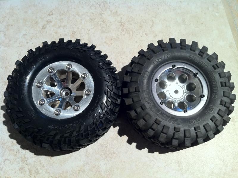 4.19" 1.9 Baja Claw with proline foams vs stock Flat Iron
Motoworx weighted with 3.5 oz