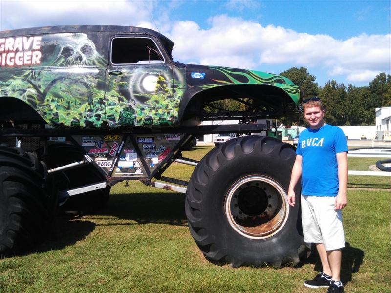 90's ish digger and me herp-derpin at the same truck I probably went ape shit over 15 years ago.