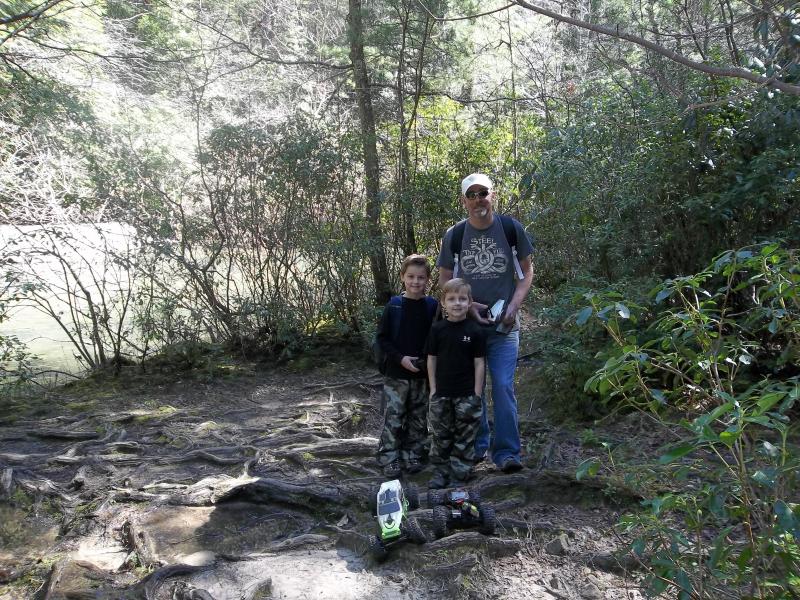 A little trail running on the hike to the falls at Savage Gulf.