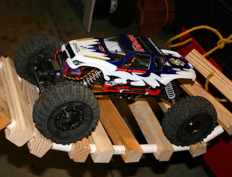 AX10 version2 with JConcepts Rock Steady body painted by Blake at 707paint.net