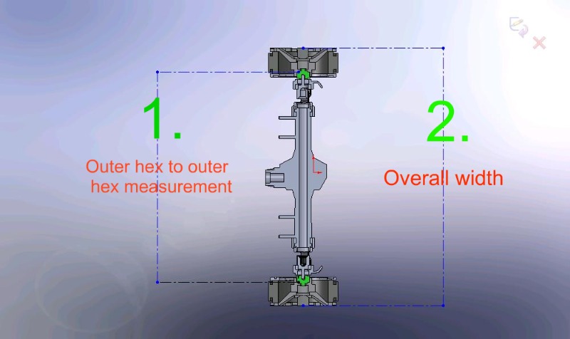 axial axle assemble with wheels on for hub ref with text