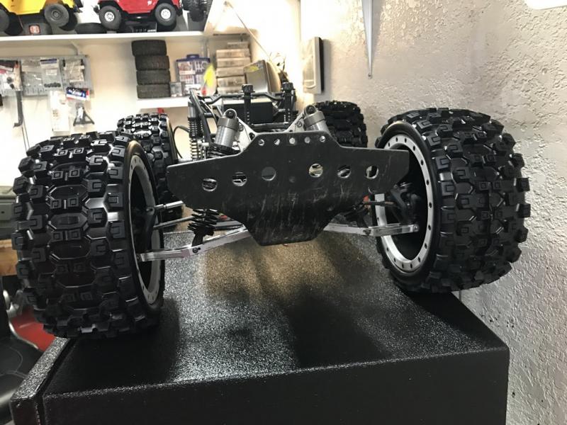 Axial Yeti XL with Pro-line Badlands Tires MX43 with Impulse Pro-Loc Wheels. These are only sitting on here. Not installed.