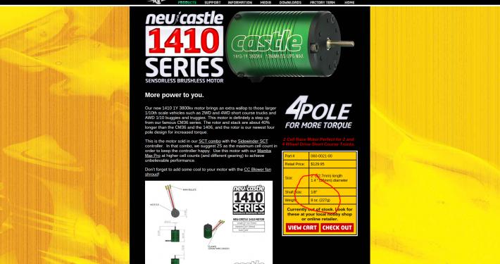 Castle Creations | Neu Castle 1410 Motor