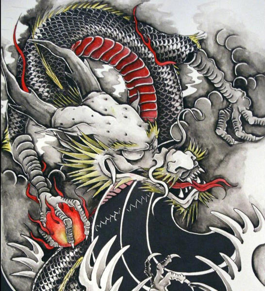 Chinese Dragon colour version by 1