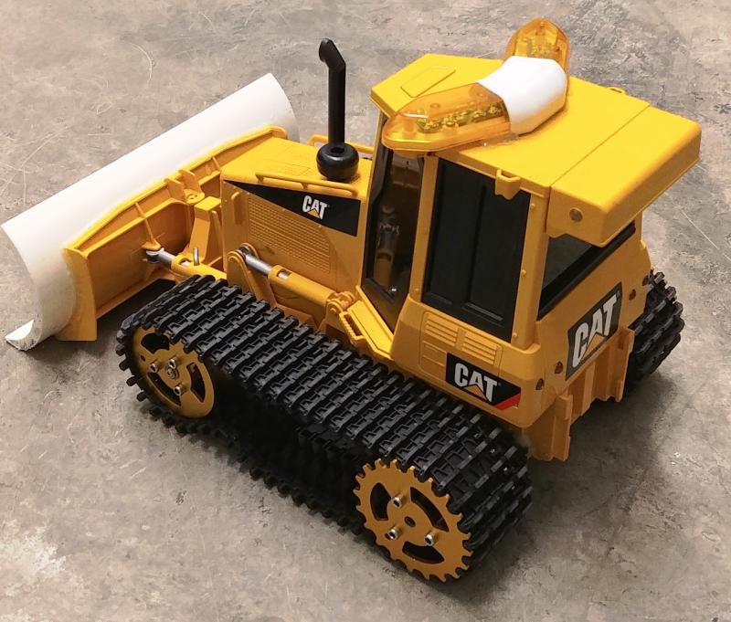 Custom Crawlerz Bruder D5 Dozer (updated Drive/Tracks/Blade) left_rear