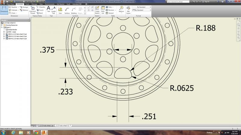 D hole geometry