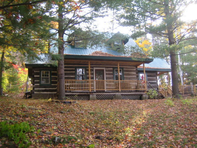 Danford Lake cottage exterior fall