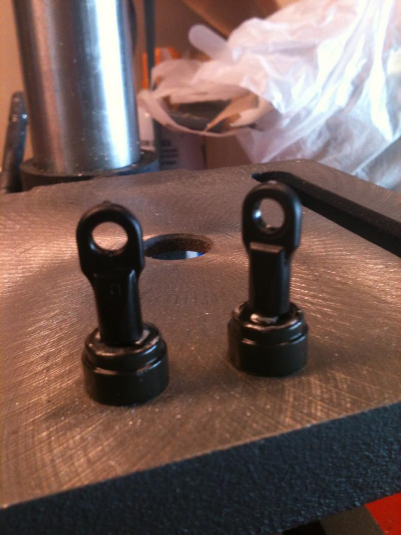 First set of cap ends.  Used some HPI 4M x 10 screws, liquid gastket, and Revo Ends