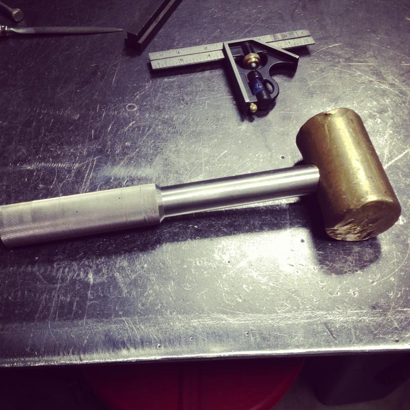 I needed an 8lb Brass Hammer, with a Stainless Steel Knurled Handle...friday afternoon.