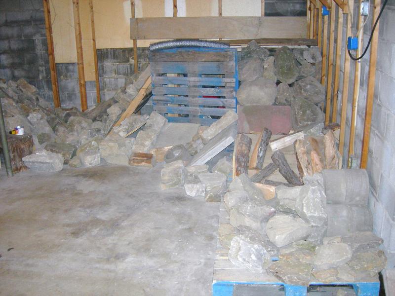 I started my basement course. I'm tired of the snow!