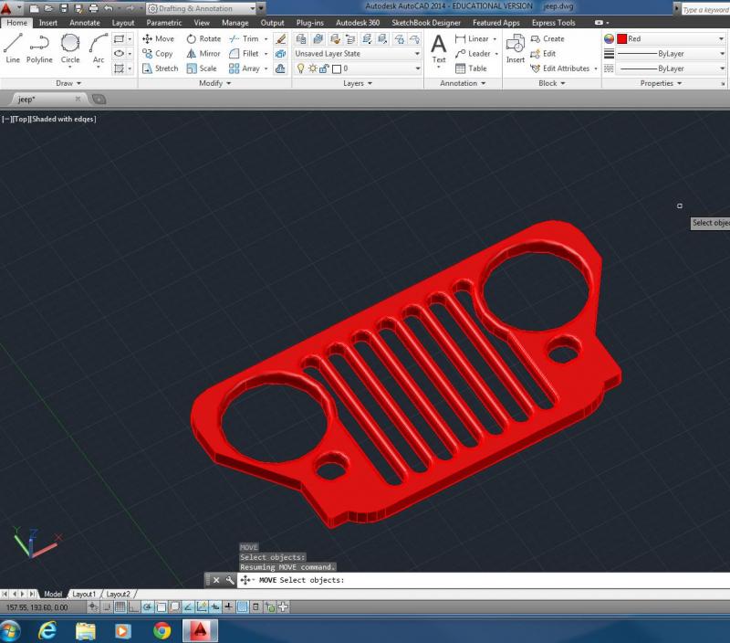 jeep grill 3d