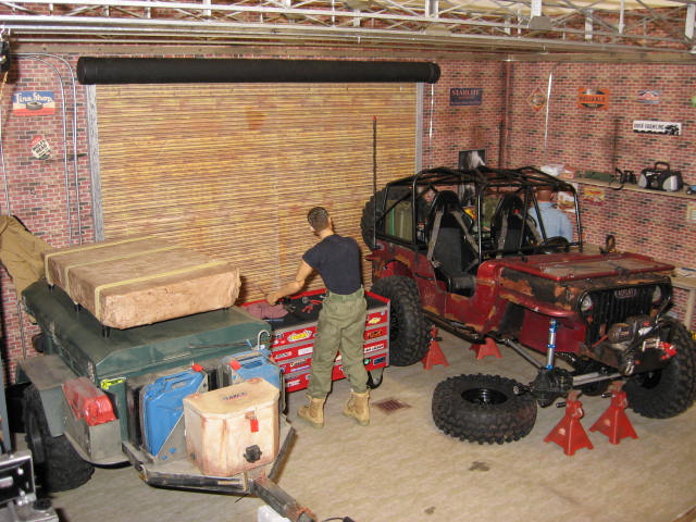 jeep on stands