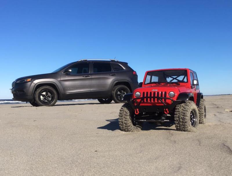 Jeep on the beach 1