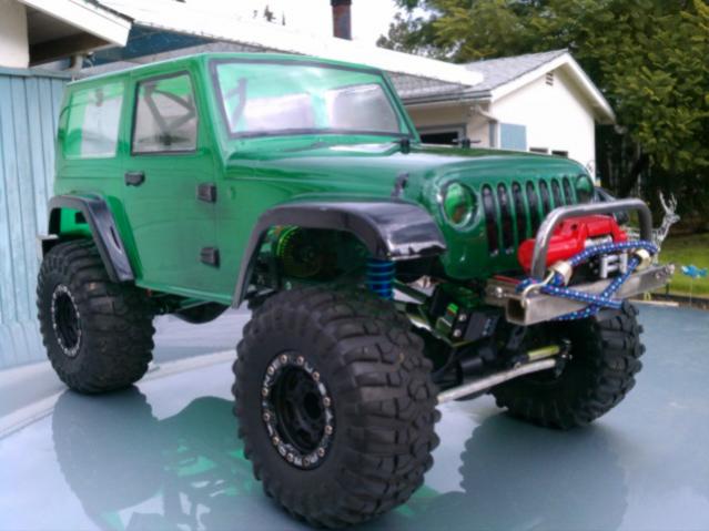 Jeep Rubicon body with new bumper and winch