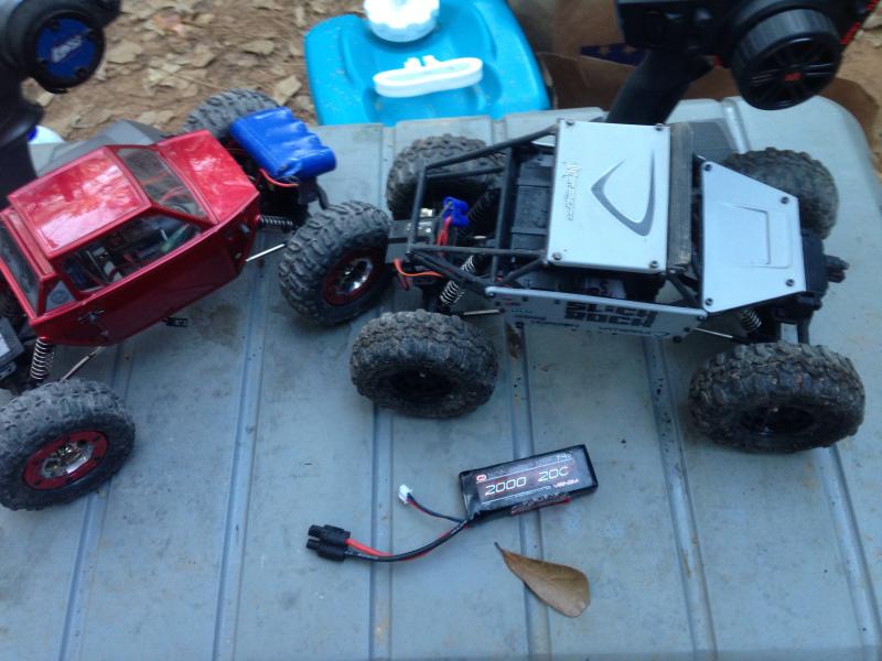 Losi mini crawler and slick rock