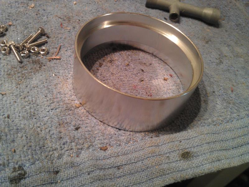 Machined aluminum outer ring.