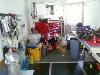 MAN CAVE
travel'n work shop and yes this is a/c in the doorway...