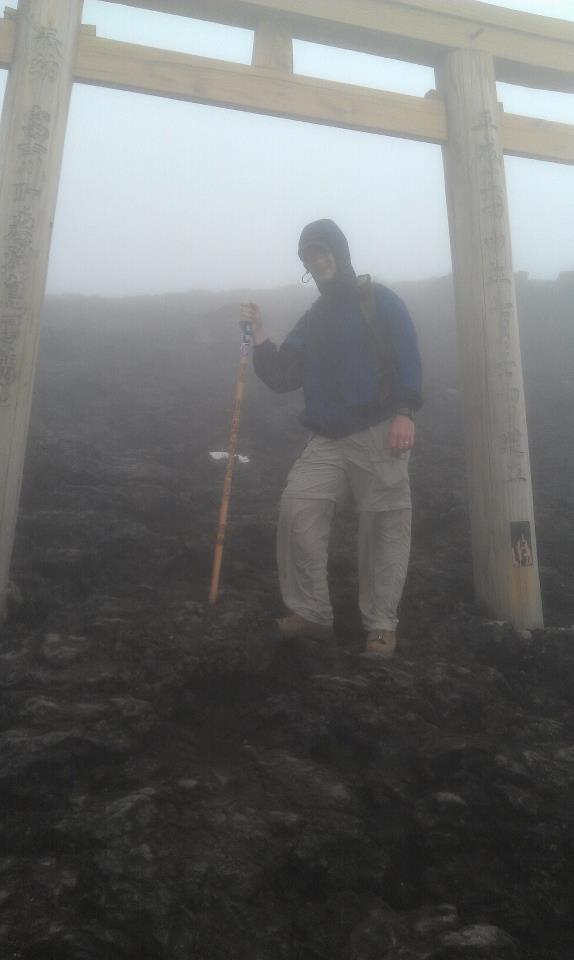 Me at the top of Mt. Fuji Japan