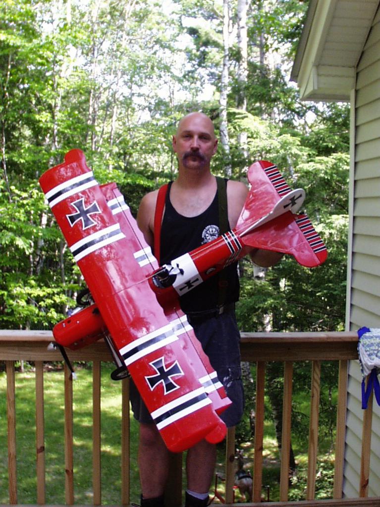 Me with Fokker D 7 on Deck