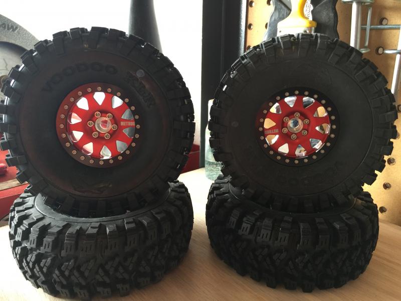 Method 2.2 Race Wheel 101 Red/Black Anodized Ottsix klr 2.2's