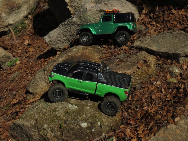 Mike's Tundra, and my Jeep