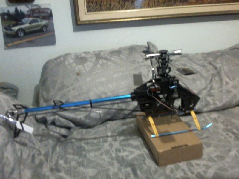 My "2012 Align T-Rex 500e Pro Super Combo kit. [under construction... also have a, scale Hughes 500E fuselage for it].