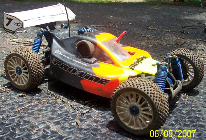 My Mayhem Buggy after a day of racing.