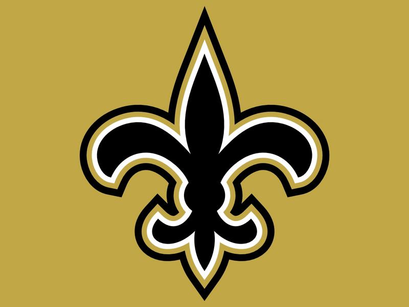 new orleans saints logo in gold background2