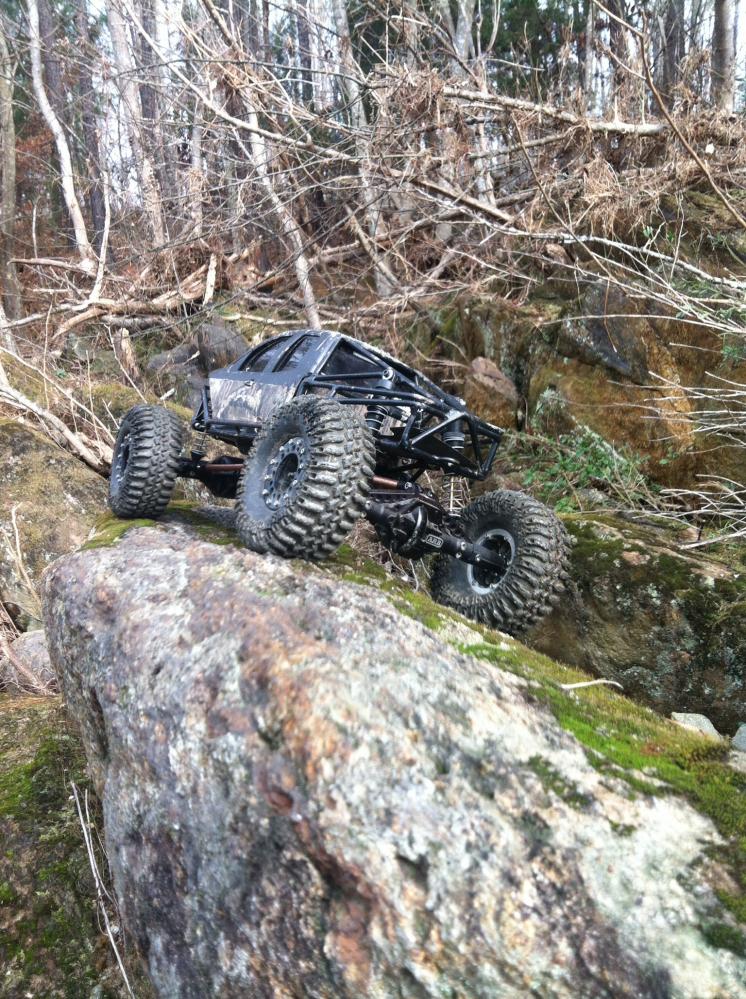 Newest truck called Jack from its original owner. I have put scx vanquish axles under it and am very happy with the abilities this truck has. ;)