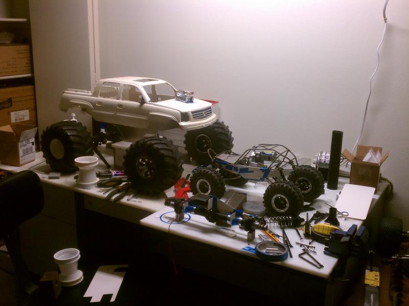 Next to my home built 2.2 crawler.