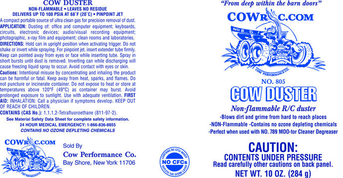 No. 805 COW DUSTER

Label