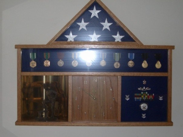 Oak shadow box