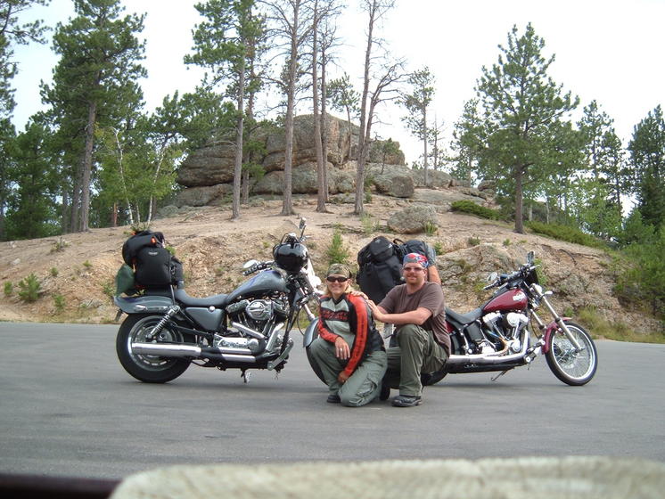 Old pic of our bikes