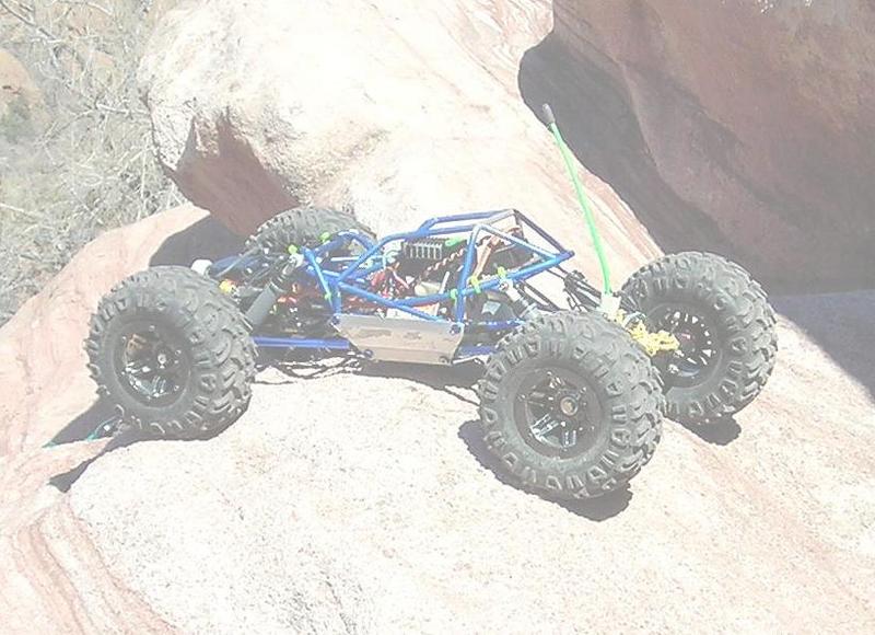 on the rocks,,FIRST OUTING SINCE TRAE AND REPAIRS

55T MOTOR, FUTABA ESC AND RX, 1500 NIMH'S, 2.2 MOABS, AXIAL BL'S, TLT AXLES, CUSTOM TUBE/ALUMINUM P