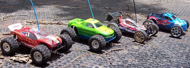 Our families RC18's. Three have since been sold off. For a short time we had a small track in our back yard and each member of the family had a RC18 o