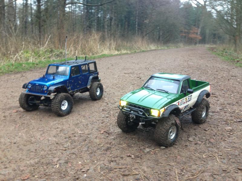 Out on the trails in UK forest with Mel-Jay's Venom Rubicon