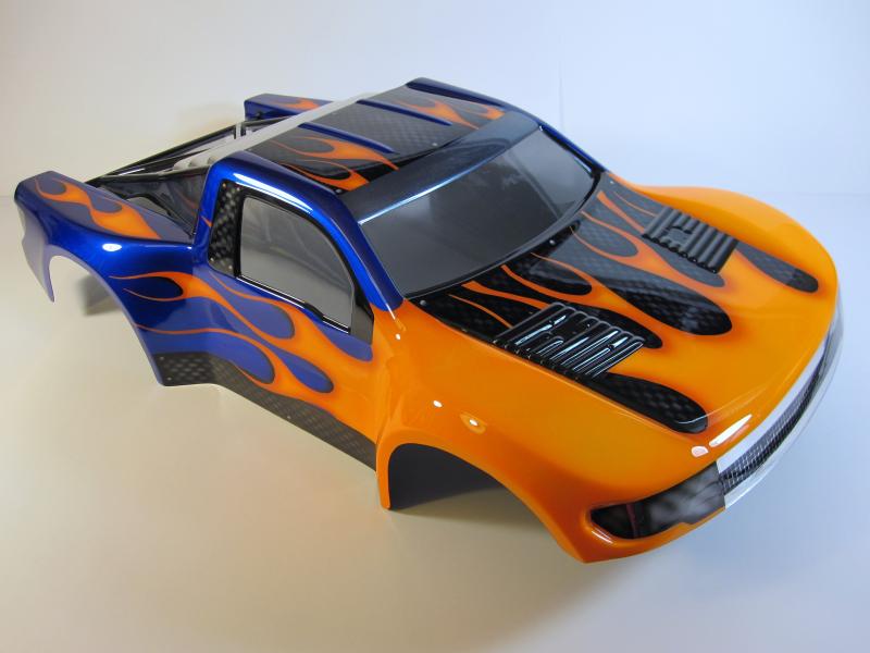 Pro-Line Raptor with flames