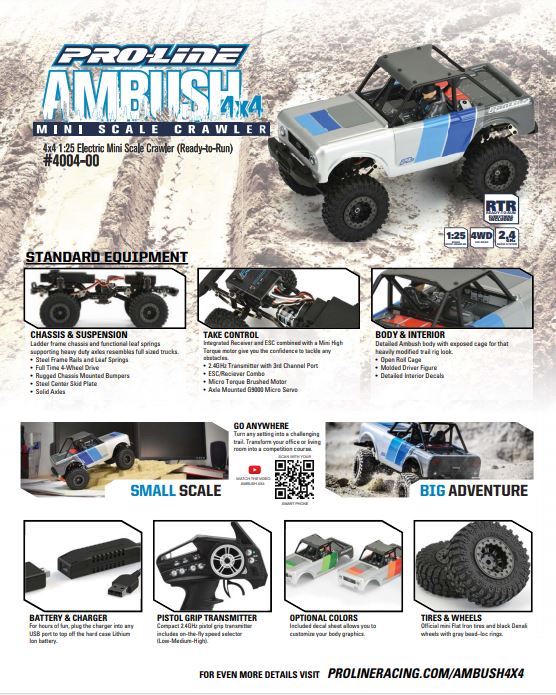 PROLINE Ambush Flyer Back