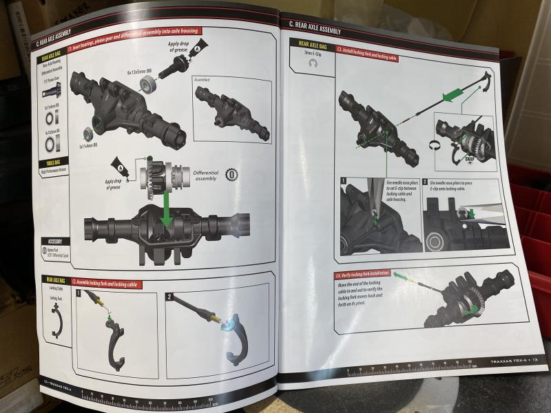 Rear axle instructions