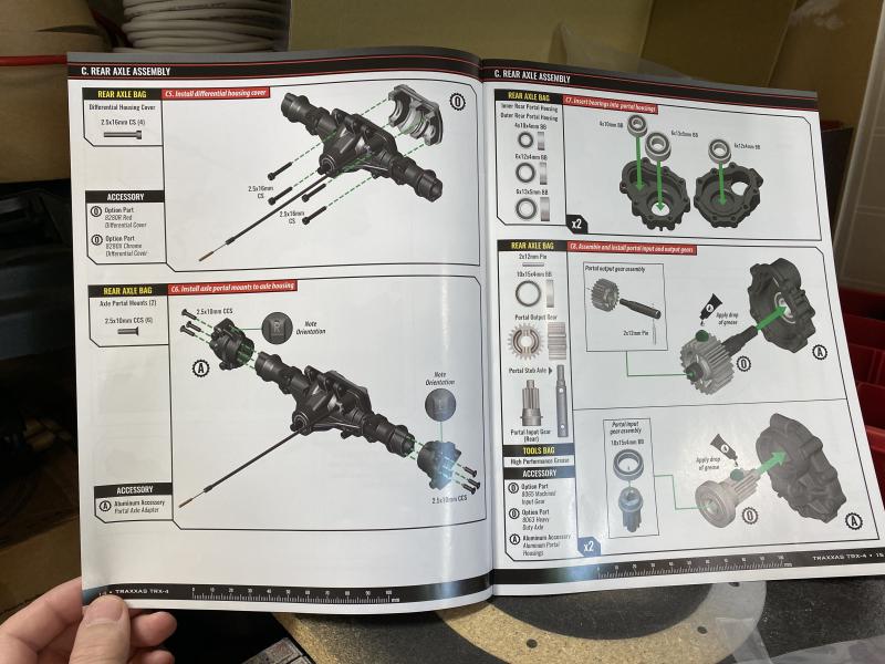 Rear axle instructions