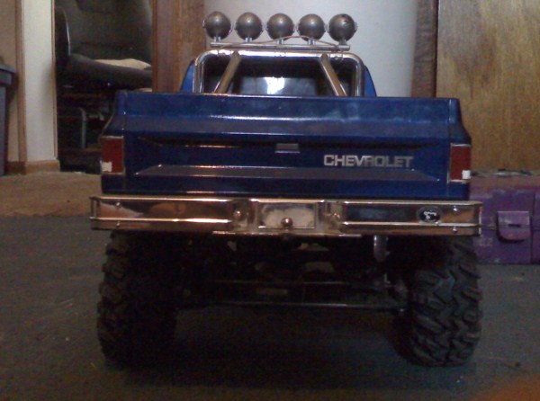 rear of complete truck upon completion of new chassis