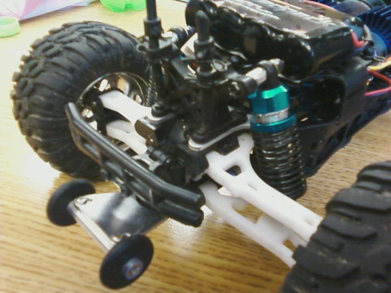 rear shocks and wheelie bar