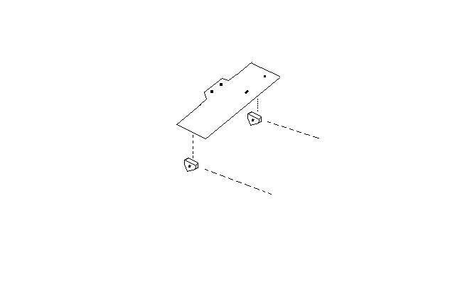 Rough paint drawing.  "----" shows where the RCP mounts bolt under the plate then into the stock shock mount on the axle.  Improved 4 link placement? 