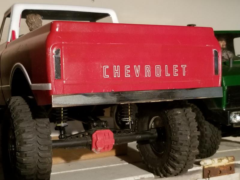 SCX10ii Chev C10 Custom Rear Bumper