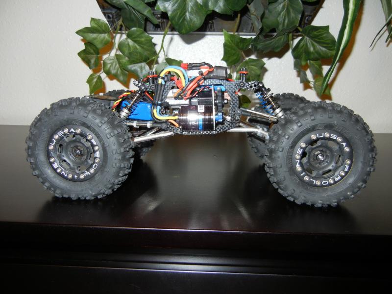 Side view, motor side.  The ESC/motor system is Novak's Mongoose Crawler.