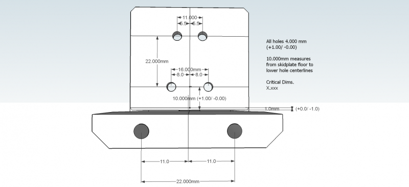 Skidplate Right Dim